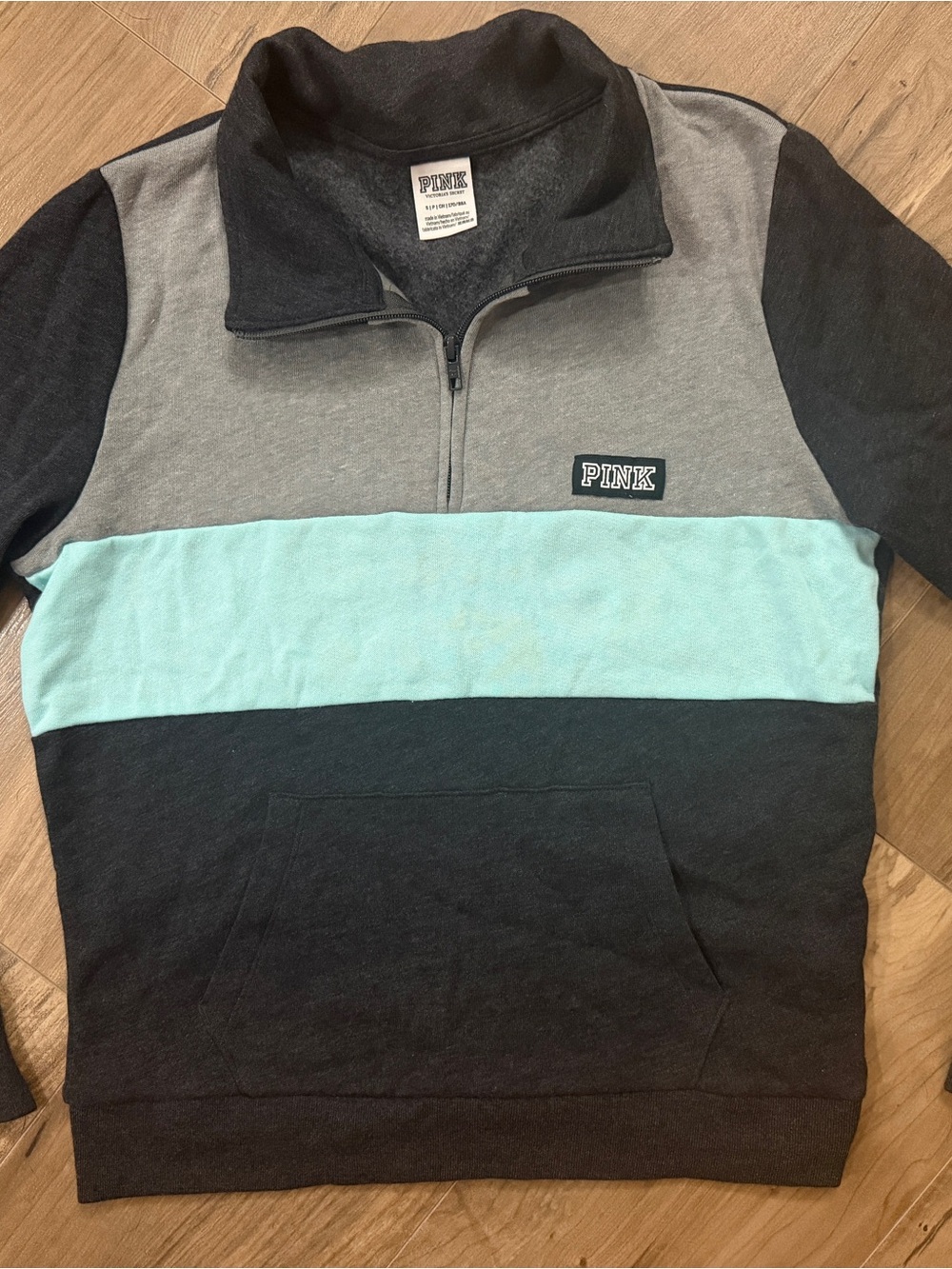 NEW Victoria secret PINK quarter zip - size Small